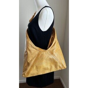 Pietro Alessandro New York Yellow Hobo Bag Braided Strap Boho Y2K Boutique